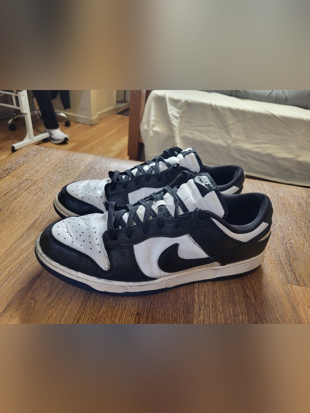 Nike Dunk Low Black White Men's Fashion Sneakers Size 13